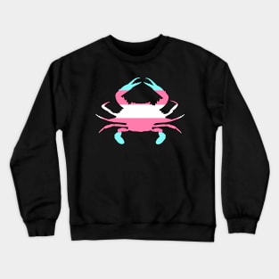 Blue Crab: Transgender Pride Crewneck Sweatshirt
